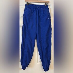 Wilo the Label Nylon parachute Pants in Blue Surf the Web Size Small